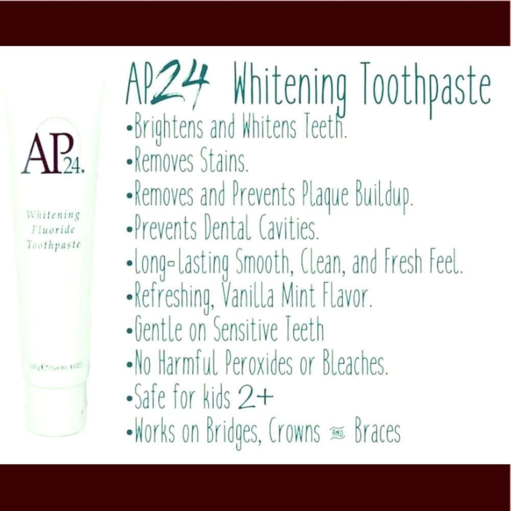 Whitening Toothpaste with 24hr plaque protection!